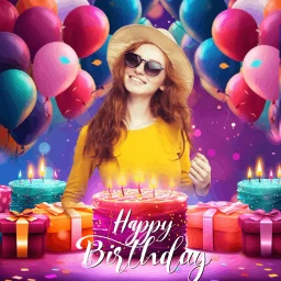 Icône de Happy Birthday Photo Frame